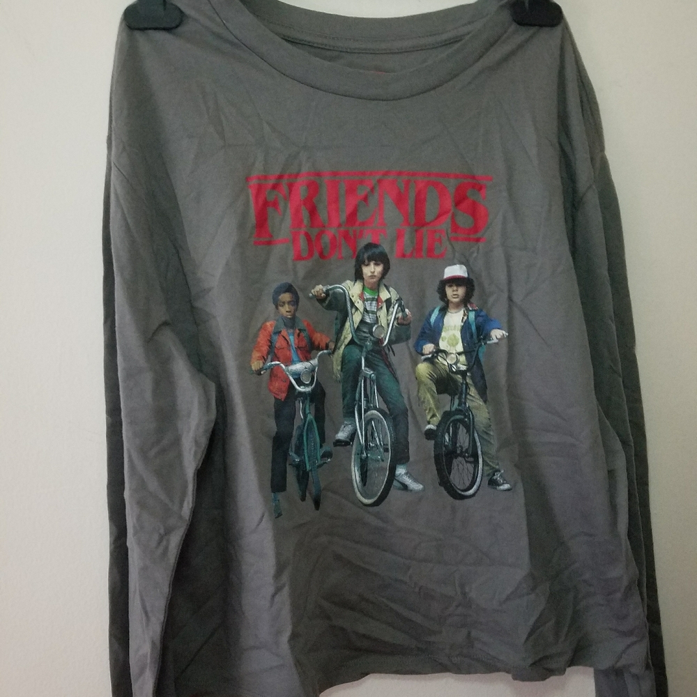 Stranger Things Friends Don't Lie Crop Top